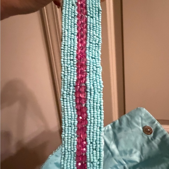 Handcrafted Multicolor Beaded Women's Bag - Picture 7 of 8